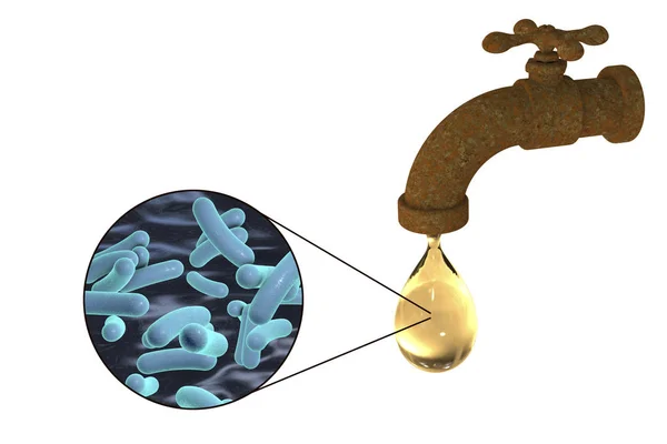 Concepto de seguridad del agua potable — Foto de Stock