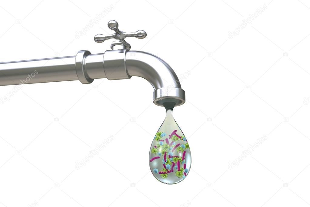 Safety of drinking water concept