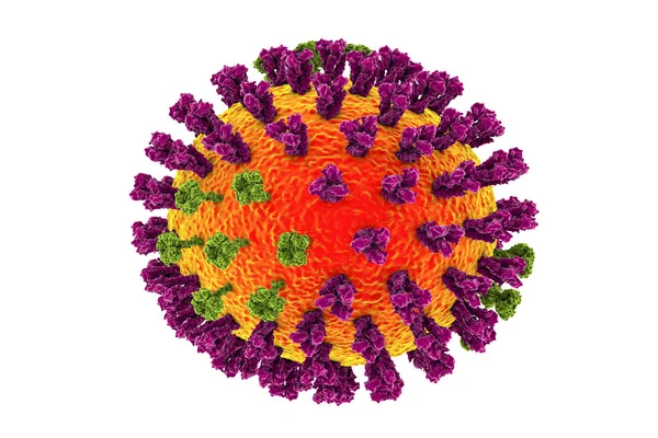 Ілюстрація вірусів грипу — стокове фото