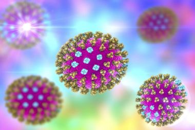 Influenza virus. illustration clipart