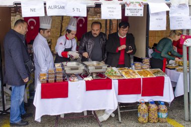 Alanya Antalya Türkiye 10 Aralık 2017 8 uluslararası Noel ın Bazaarı