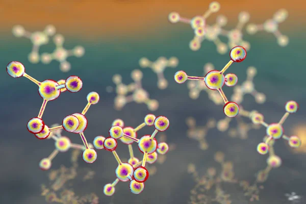 Moléculas, resumo molecular e fundo de pesquisa — Fotografia de Stock