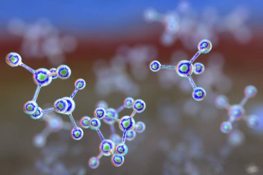 Moleküller, moleküler soyut ve arka plan araştırma