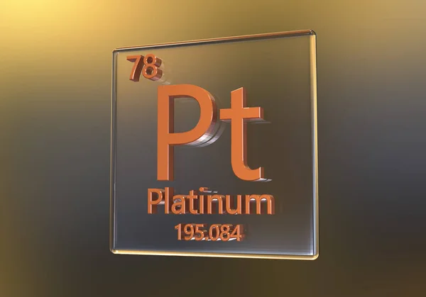 プラチナの元素 — ストック写真