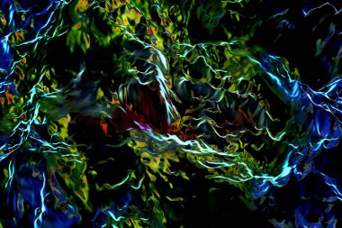 Organik soyut bilimsel doku ve arkaplan, 3 boyutlu illüstrasyon