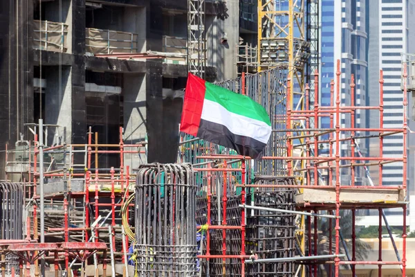 Construction site of a skyscraper — Stock Photo, Image