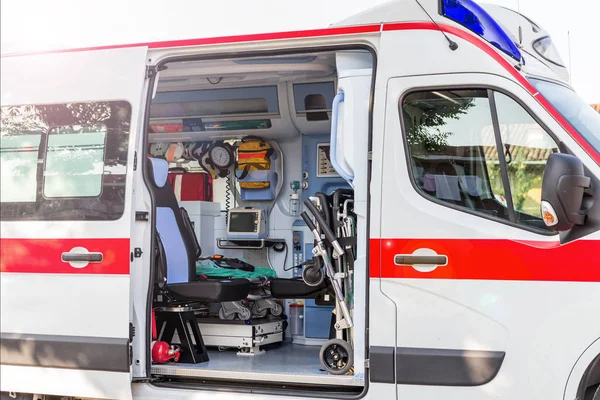 Inside the ambulance — Stock Photo, Image