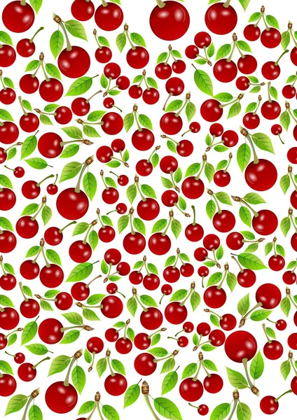 el ilanı kiraz ile arka plan. Bu vektör çizim var. Seamless modeli