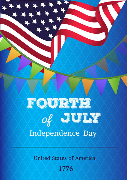 Happy Independence Day Poster, 4th of July.