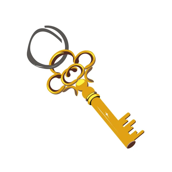 House key vector icon — Stock Vector