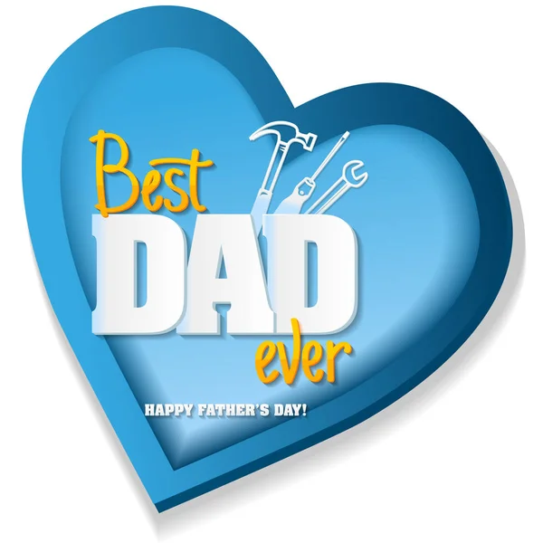 Happy Fathers Day. Happy fathers day card retro type font . — стоковый вектор