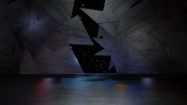 Uzay ortamı, karakterlerinizi oluşturmaya hazır. 3D görüntüleme