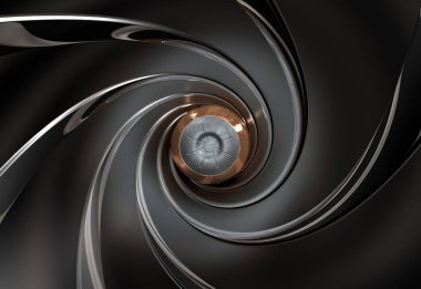 Namlu, 3d render. Ham