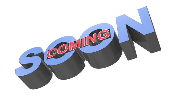 Coming soon message 3D rendering — Stock Photo, Image