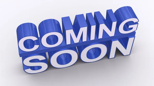 Coming soon message 3D rendering — Stock Photo, Image