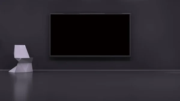 TV display 3D rendering — Stock Photo, Image