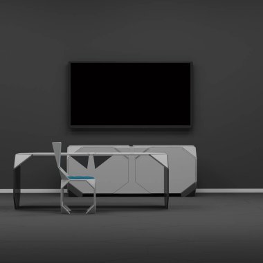 TV ekran 3d render