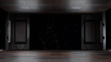 Alan çevre, karakter 3d renderin için comp hazır