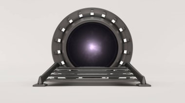 Uzay ve zaman 3d render ile seyahat