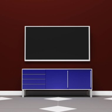 TV ekran 3d render