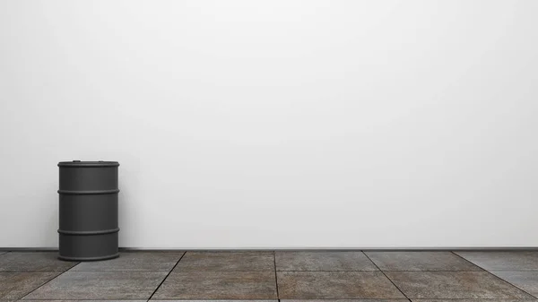Rum med tom vägg 3d-rendering — Stockfoto