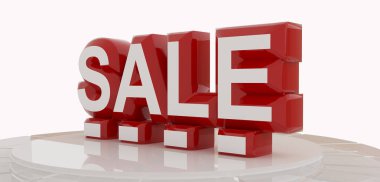 Satılık işareti 3B oluşturma