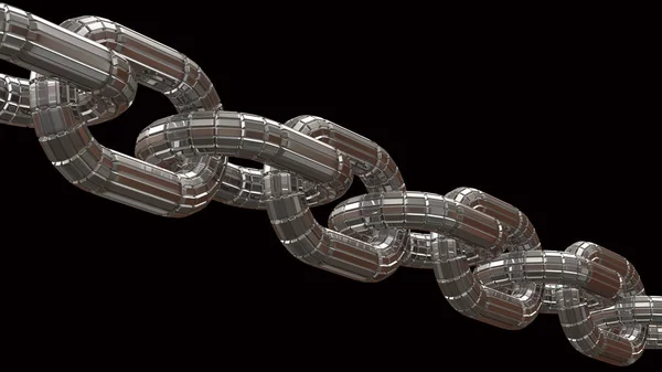 Chain 3d rendering — Stock Photo, Image