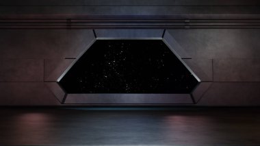 Alan çevre, karakter 3d renderin için comp hazır