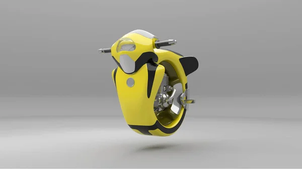 Futurista motocicleta 3d renderização — Fotografia de Stock