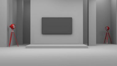 TV ekran 3d render