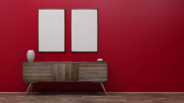 Çerçeve Duvar 3d render