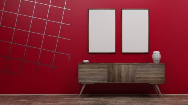 Çerçeve Duvar 3d render