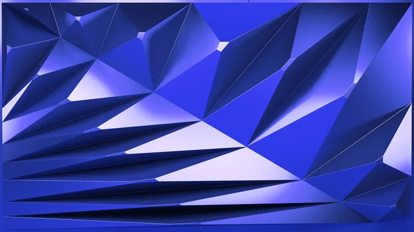 Abstracto azul cristal fondo 3d renderizado — Foto de Stock