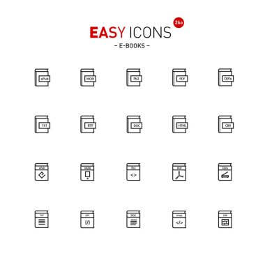 Kolay simgeleri 26a E-kitap