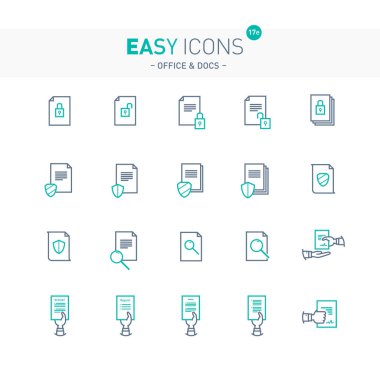 Kolay simgeleri 17e Dokümanlar