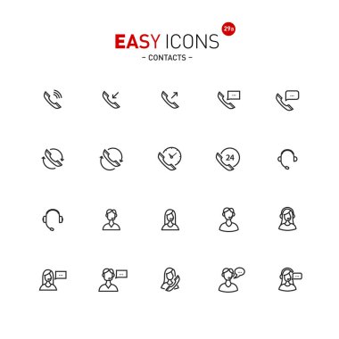 Kolay simgeleri 29a kişiler