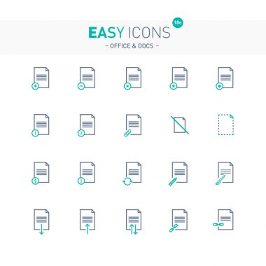 Kolay simgeleri 18e Dokümanlar