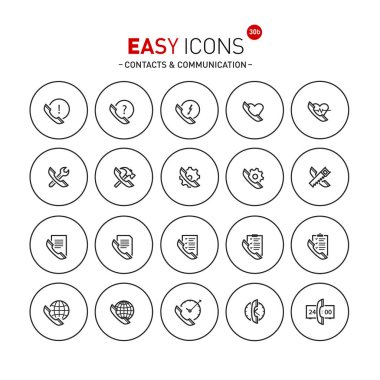 Kolay simgeleri 30b kişiler