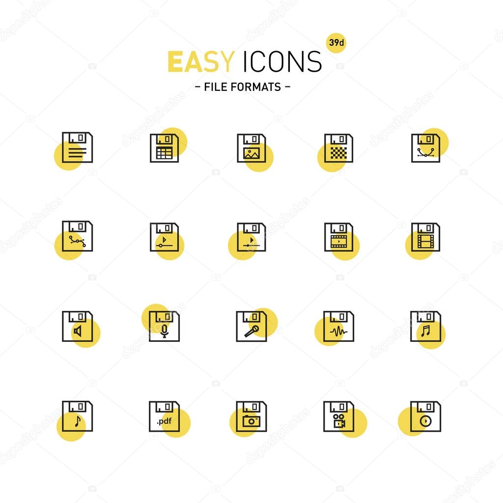 Easy icons 39d File formats