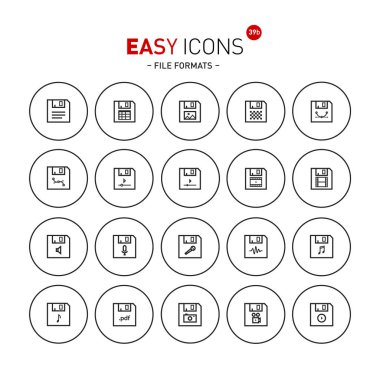 Kolay simgeleri 39b dosya biçimleri