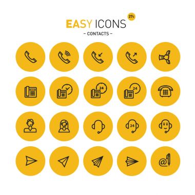 Kolay simgeler 27c kişiler