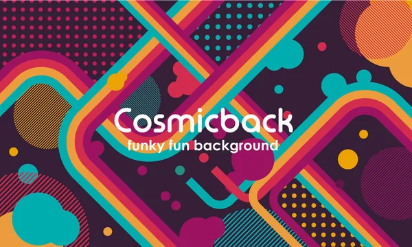 TV-show uitgezonden funky neon vector abstracte achtergrond. Jazz, disco, party, graffiti, breakdance festival. Afdrukken, video — Stockvector