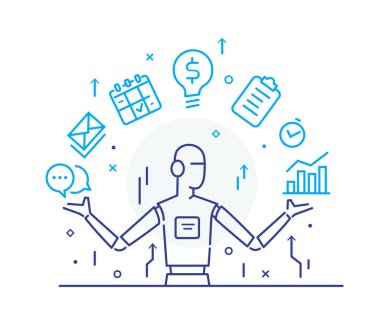 Ampullü robot yeni fikirler sunuyor. - Evet. Başarı, büyüme oranları