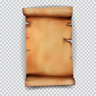 Saydam gölgeler ve metin için yer ile eski kaydırma.