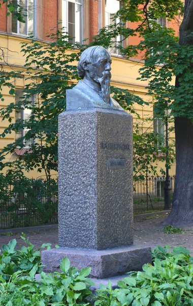 Pomnik rosyjskiego poety Nikołaja Nekrasowa, Liteinyi prospekt, Sankt Petersburg, Rosja lipiec 2017 — Zdjęcie stockowe