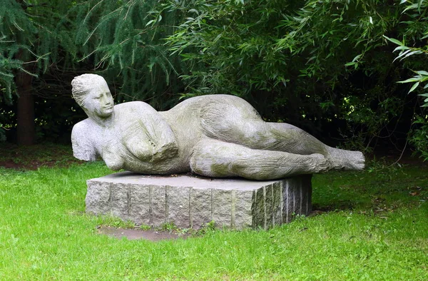 Modern Park Heykel Malookhtinsky Park Saint-Petersburg Rusya Eylül 2017