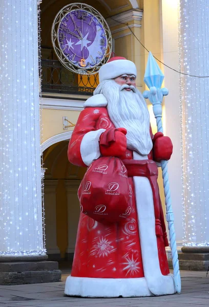 Weihnachtsmann Gostiny Dvor Nevsky Prospekt Heiliger Petersburg Russland Dezember 2019 — Stockfoto