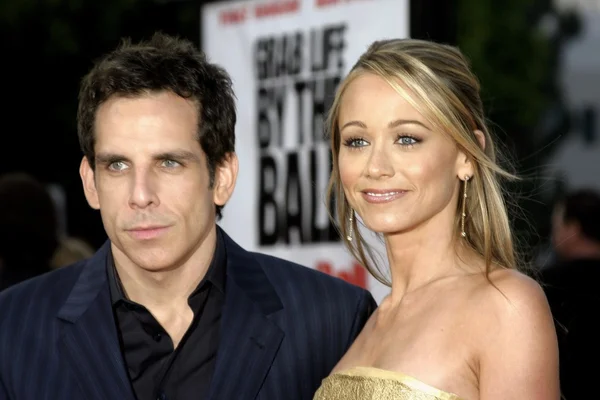 Ben Stiller e Christine Taylor — Fotografia de Stock