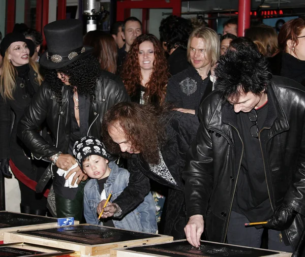 Slash, Ronnie James Dio och Terry Bozzio — Stockfoto