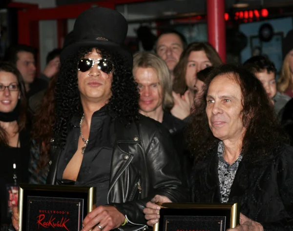 Slash, Ronnie James Dio och Terry Bozzio — Stockfoto